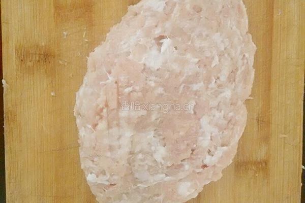 娃娃菜肉包的做法图解3