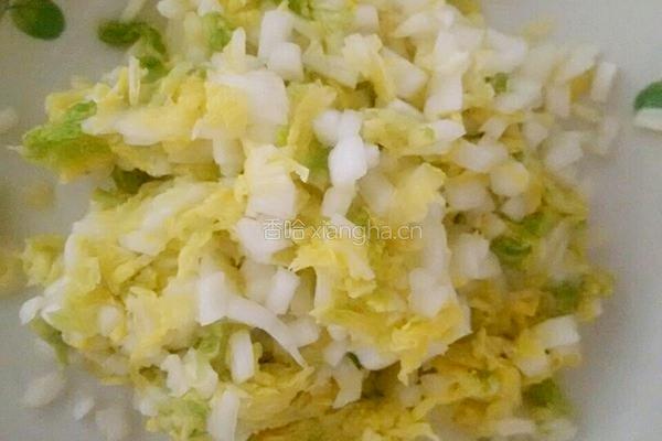 娃娃菜肉包的做法图解5