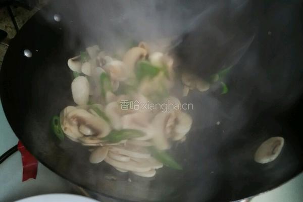 辣椒炒白蘑菇的做法图解4
