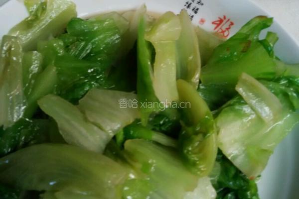 简单炒生菜的做法图解4