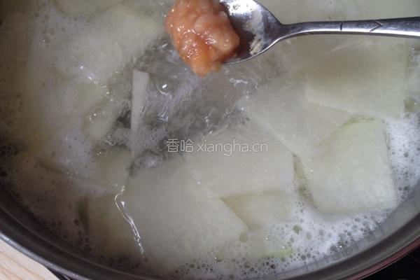 冬瓜肉末汤的做法图解4