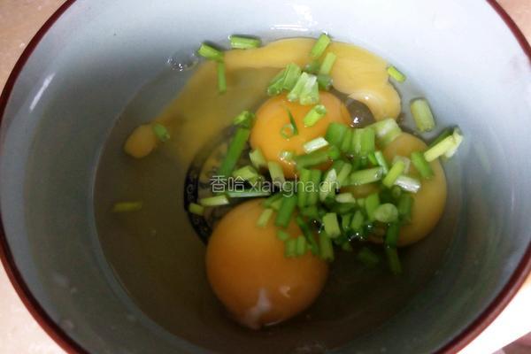 香葱煎蛋的做法图解3