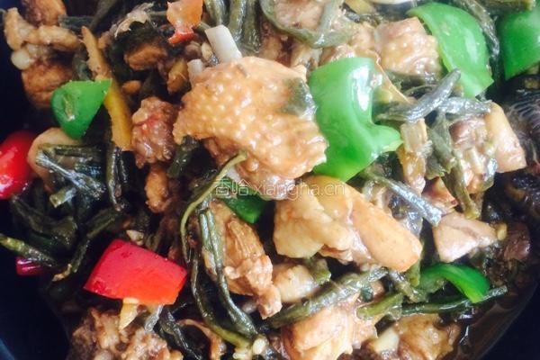 小鸡炖干豆角的做法图解9