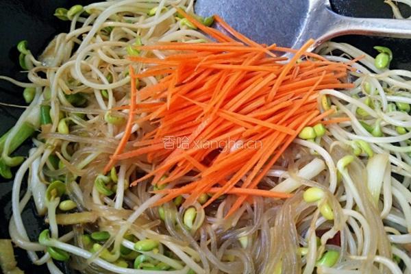 黄豆芽炒粉条的做法图解8