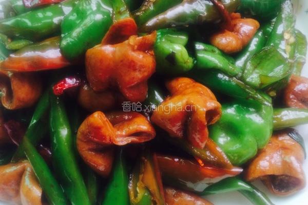 尖椒大肠的做法图解6