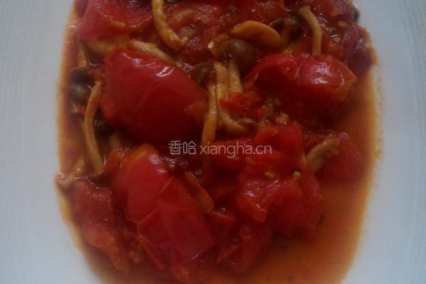 西红柿炒蟹味菇