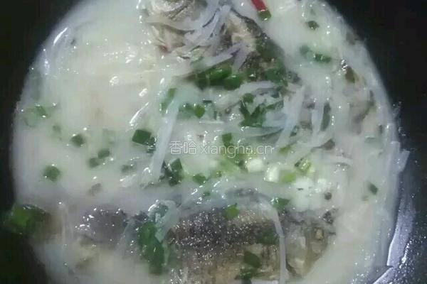 萝卜丝鲫鱼汤的做法图解4