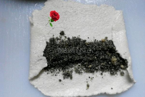 西米芝麻花生卷的做法图解9