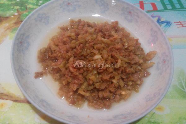 肉沫豆角的做法图解4