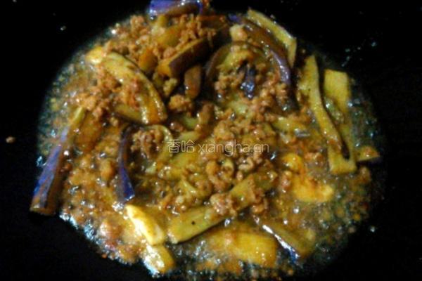 肉沫茄条的做法图解5