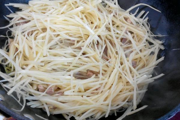 肉丁土豆丝的做法图解4