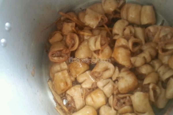 酸菜猪大肠的做法图解4