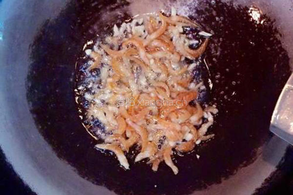 虾米炒芥兰的做法图解4