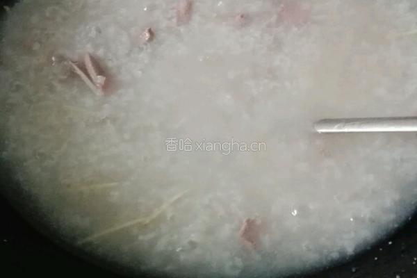 猪肝瘦肉粥的做法图解5