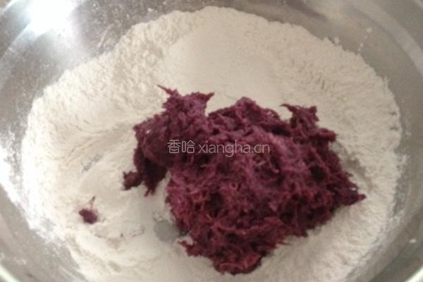 蒸紫薯饼的做法图解3