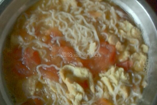 番茄鸡蛋米粉的做法图解7