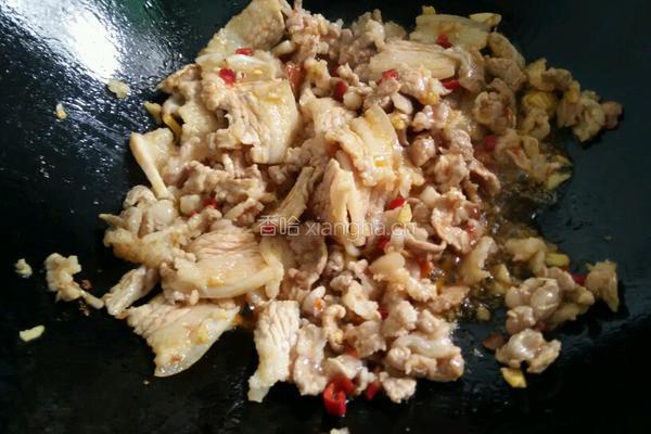 酸豆角炒猪肉的做法图解3