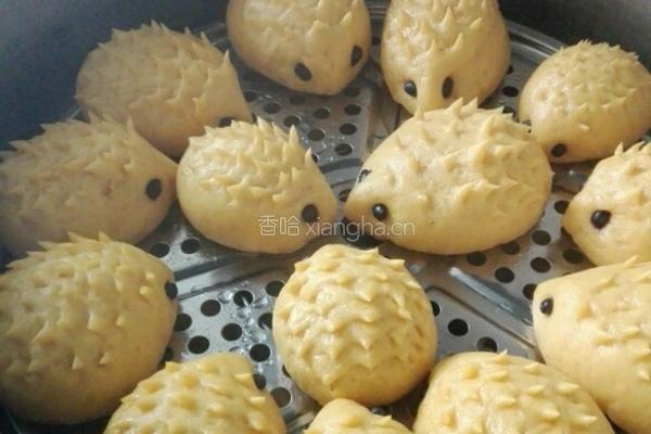 南瓜刺猬馒头的做法图解18