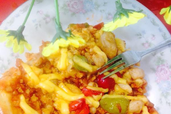 鸡腿蘑菇披萨的做法图解18