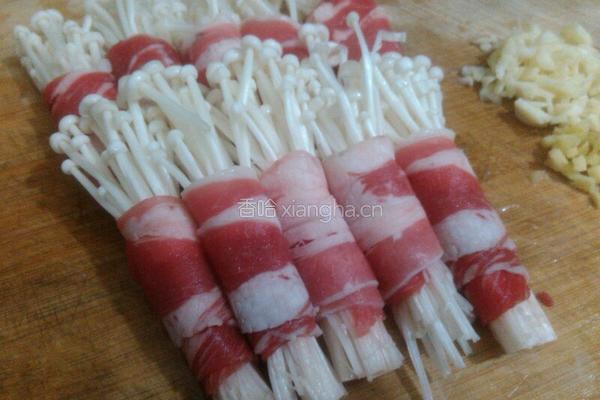 金菇肥牛卷的做法图解5