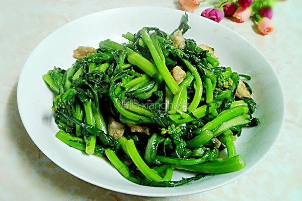 瘦肉炒菜心的做法图解6