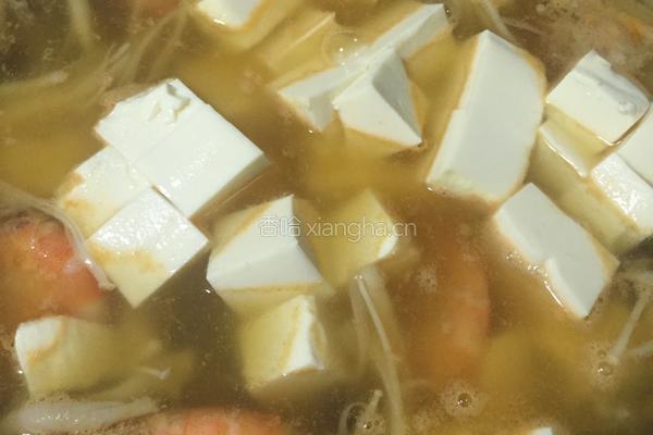 菌菇鲜虾大酱汤的做法图解9