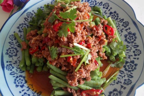 肉末豇豆的做法图解9