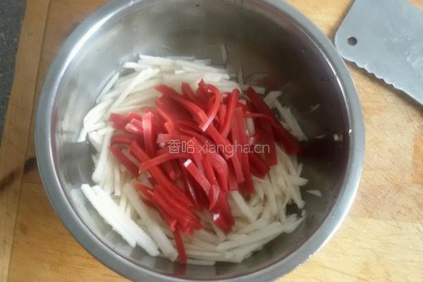 山楂糕拌梨丝的做法图解7