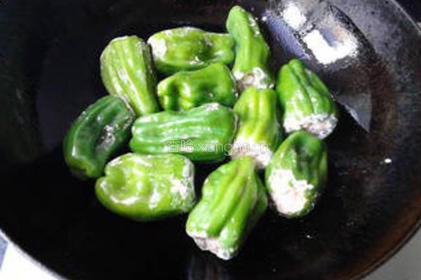 青椒酿肉的做法图解10
