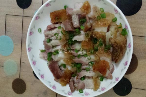 清蒸葱香肉的做法图解4