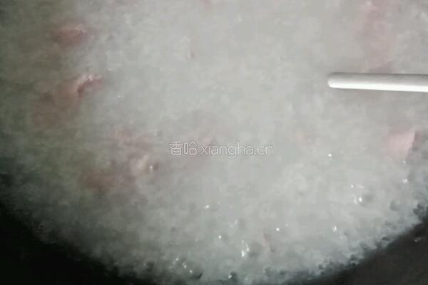 瘦肉粥的做法图解4