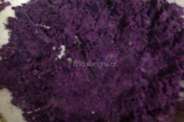 南瓜紫薯饼的做法图解3