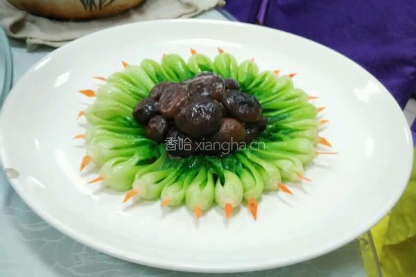 香菇菜心的做法图解3