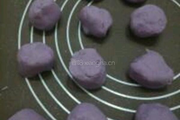 紫薯红豆沙饼的做法图解6