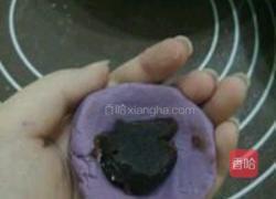 紫薯红豆沙饼的做法图解7
