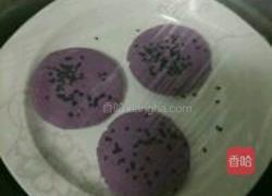 紫薯红豆沙饼的做法图解11