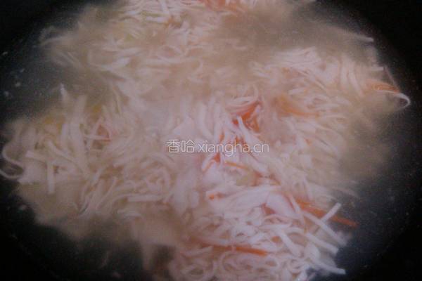 三丝豆腐汤的做法图解6