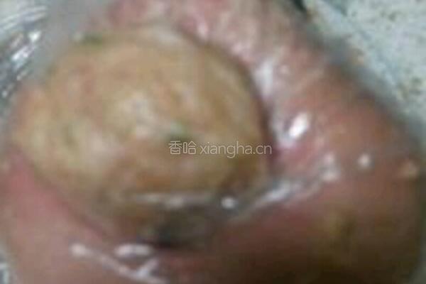 水煮猪肉丸的做法图解3