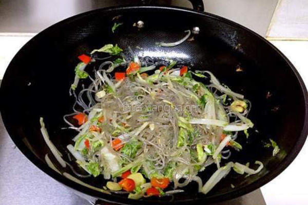 芽白炒粉丝的做法图解9