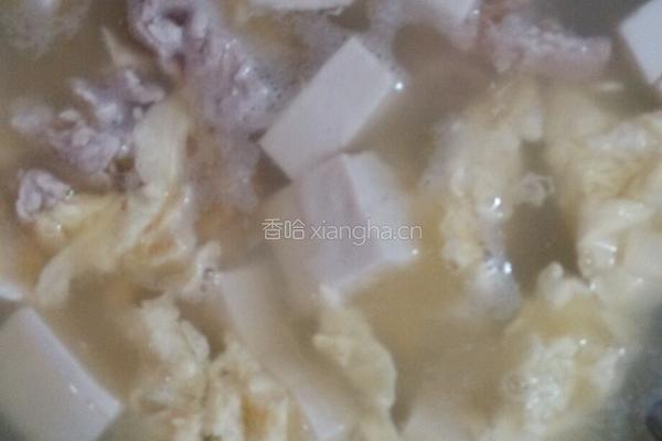 冬菜瘦肉豆腐鸡蛋汤的做法图解6
