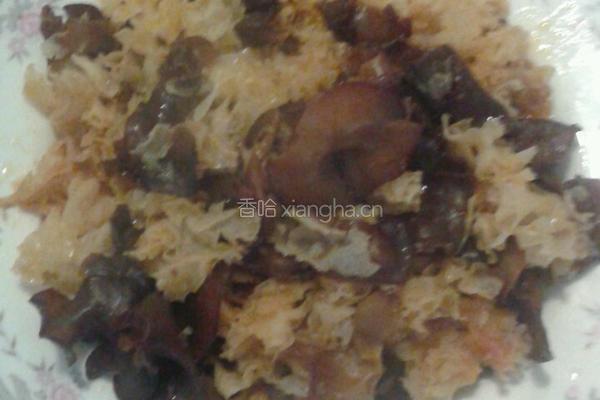 蠔油黑白木耳的做法图解3