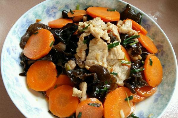 黑木耳胡萝卜肉片的做法图解11
