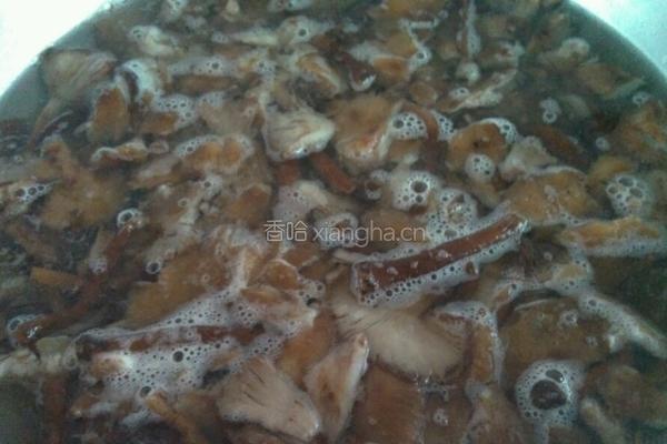 东北蘑菇大辣椒肉饺子的做法图解2