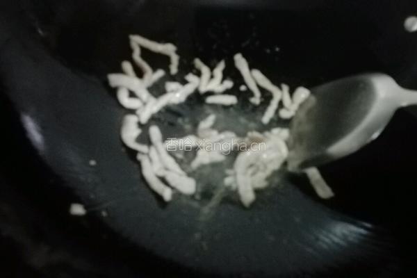 冬菇瘦肉炒毛豆的做法图解5