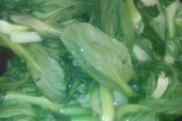 炒青菜的做法图解2