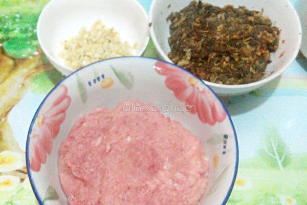 菜干肉饼.的做法图解4