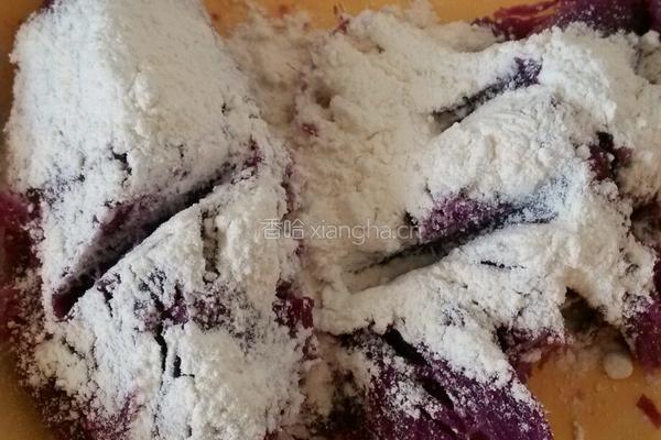 紫薯饼的做法图解4