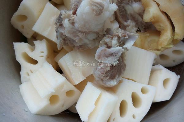 莲藕炖排骨的做法图解1