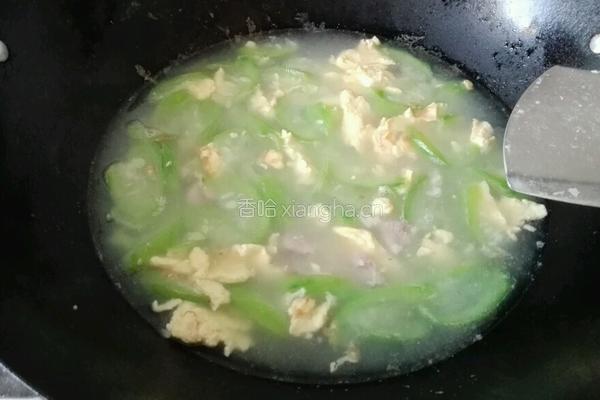 丝瓜鸡蛋瘦肉汤的做法图解6