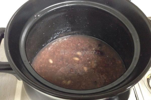 红豆红枣养颜粥的做法图解8